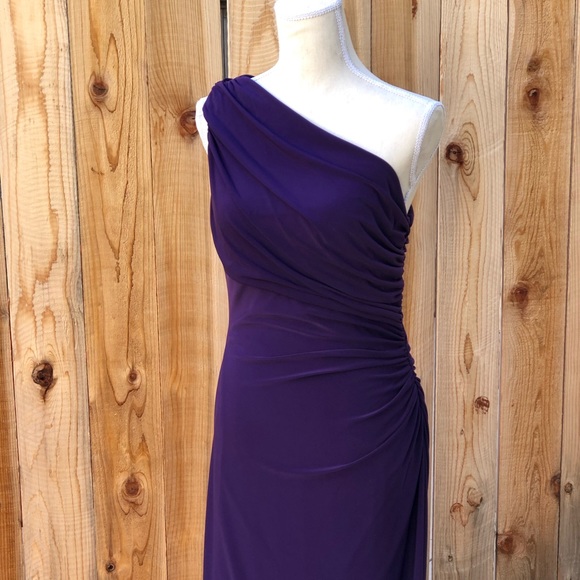 Ralph Lauren Dresses & Skirts - Ralph Lauren One-Shoulder Jersey Dress, purple